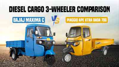 Bajaj Maxima C vs Piaggio Ape Xtra Bada 700: Diesel Cargo 3-Wheeler Comparison